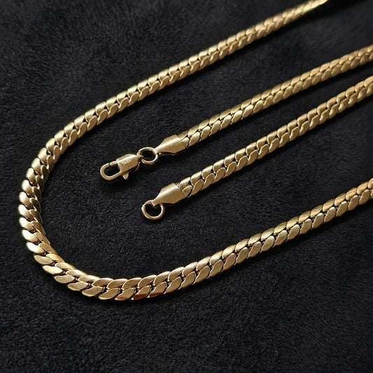 Cadena Serpiente - Oro laminado 18k